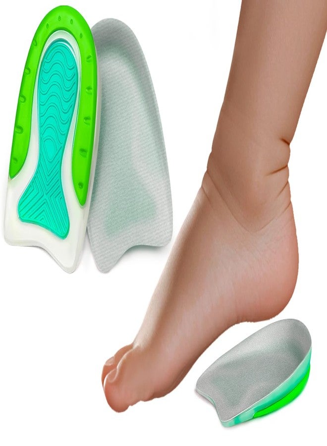 Beautulip Immediate Relief Heel Cups for Kids & Petite Women | Best for Sever’s Disease, Growing Pains & Plantar Fasciitis | Adhesive-Free Grippy Design for Sports Cleats & Sneakers | Sizes 3-7/4-8 (1 Pair) - Image 1